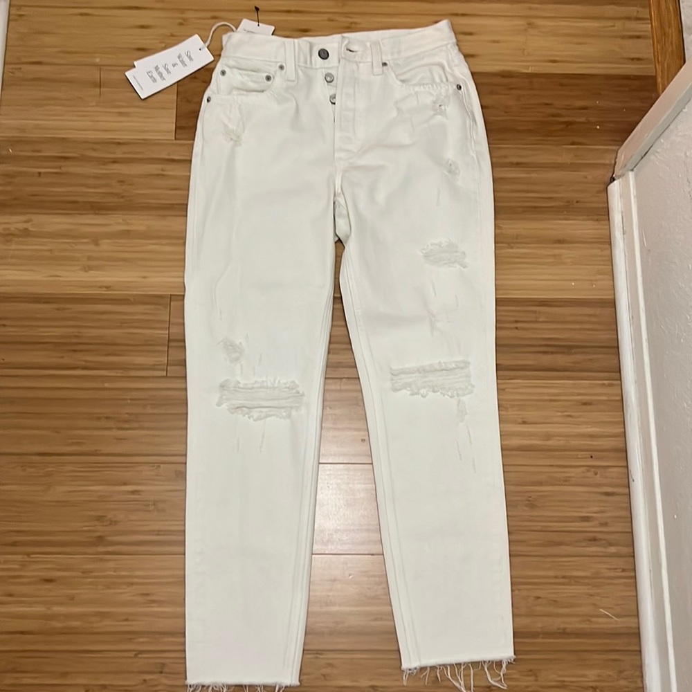 NWT Boyish white jeans 26 Billy high rise skinny sweet baby Jane retails $168